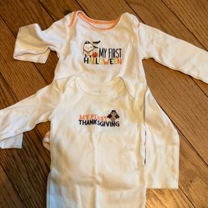Lot of 2 “My First” Onesies